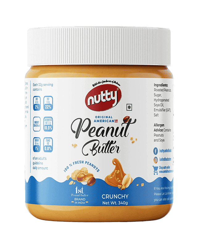 Nutty Peanut Butter Crunchy, 340gm