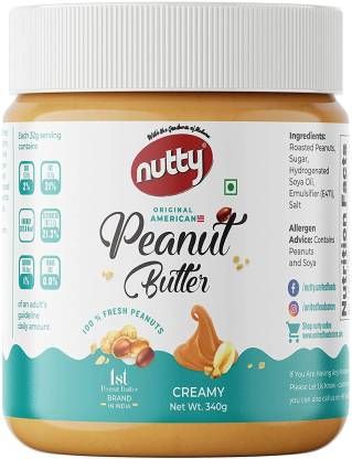 Nutty Peanut Butter Creamy, 340gm