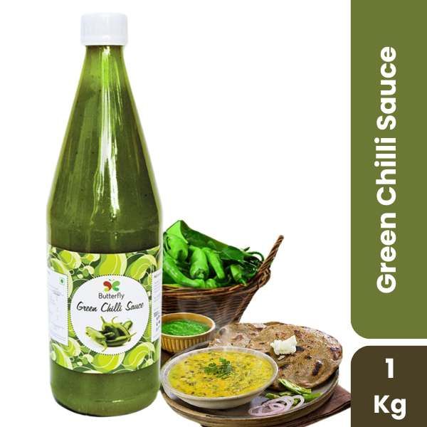 Butterfly Green Chilly Sauce, 1ltr