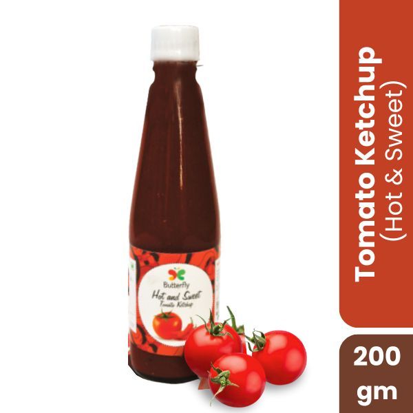 Butterfly Tomato Ketchup Hot and Sweet, 200gm