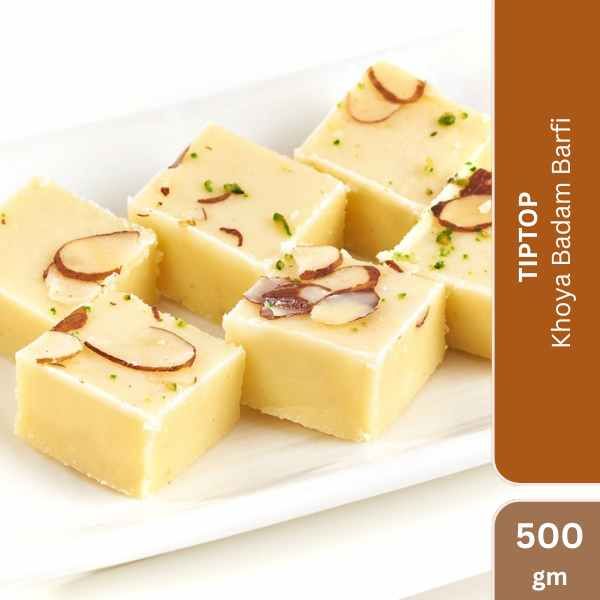 TipTop Khoya Badam Barfi, 500gm