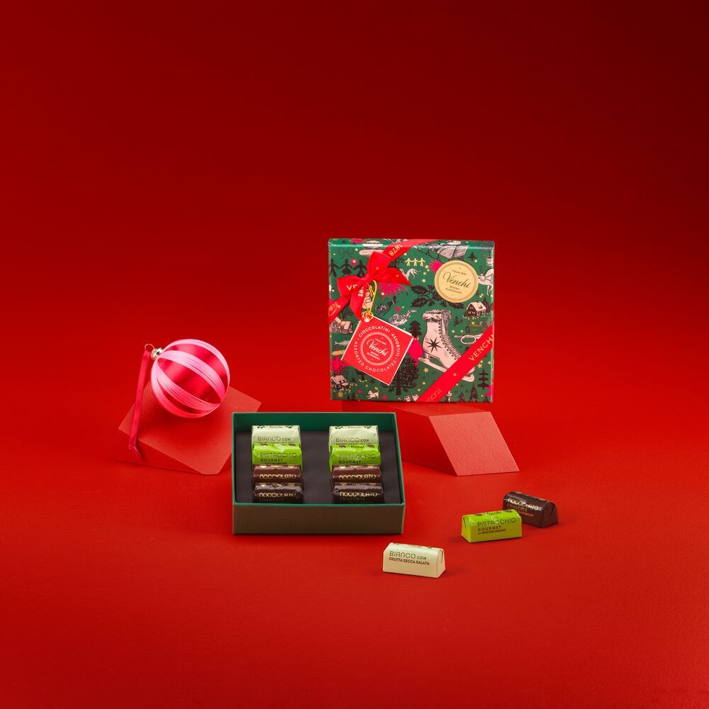 2024 XMAS GREEN SQUARE BOX  WITH INGOTS 113G 