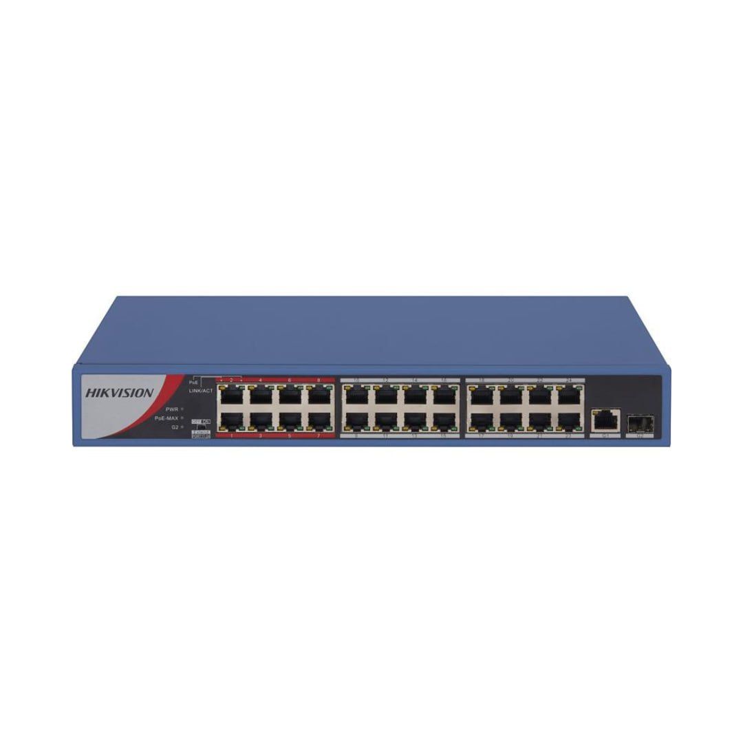 DS-3E0326P-E/M - HIKVISION 24 Port Fast Ethernet Unmanaged POE Switch