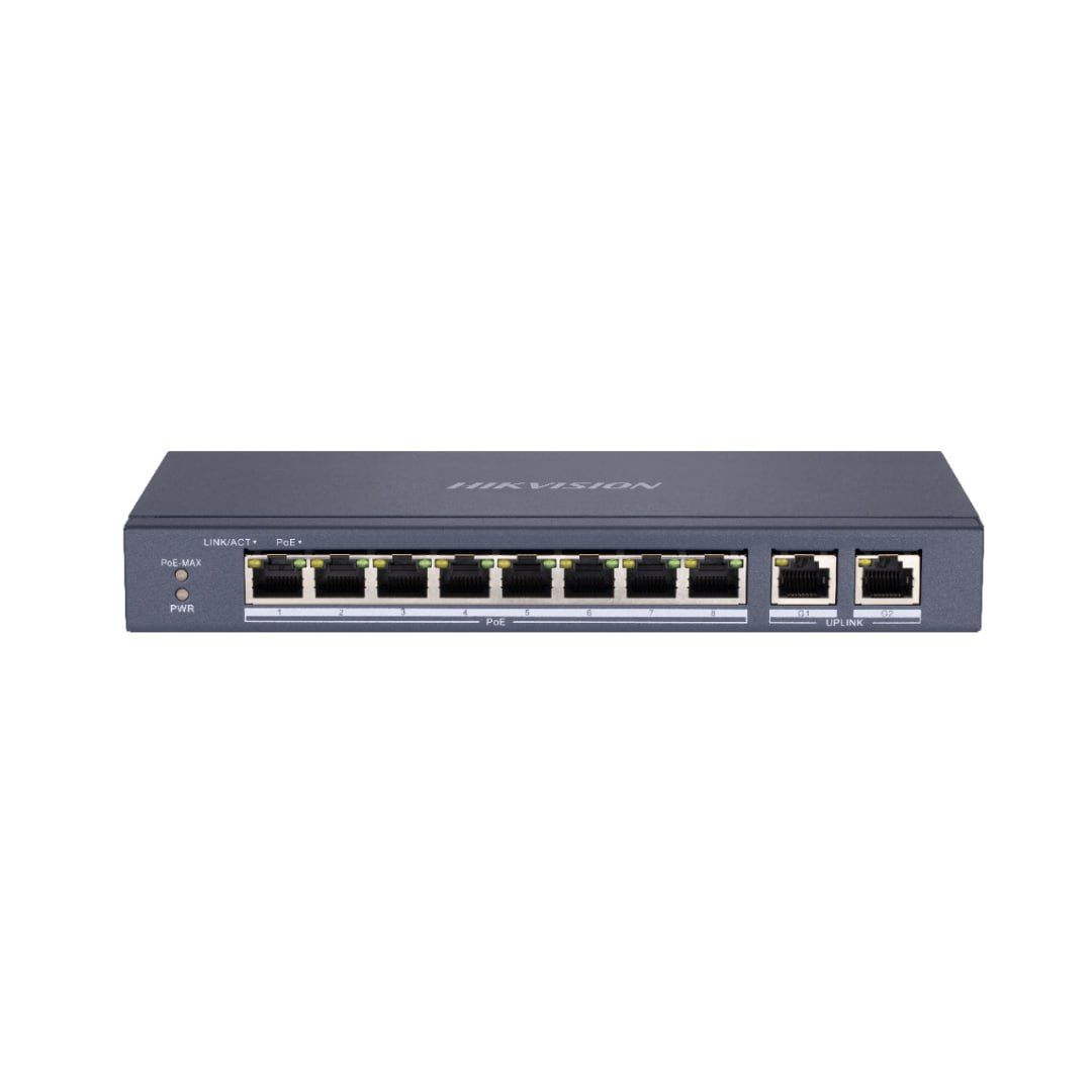 DS-3E0310P-E/M - HIKVISION 8 Port Fast Ethernet Unmanaged POE Switch