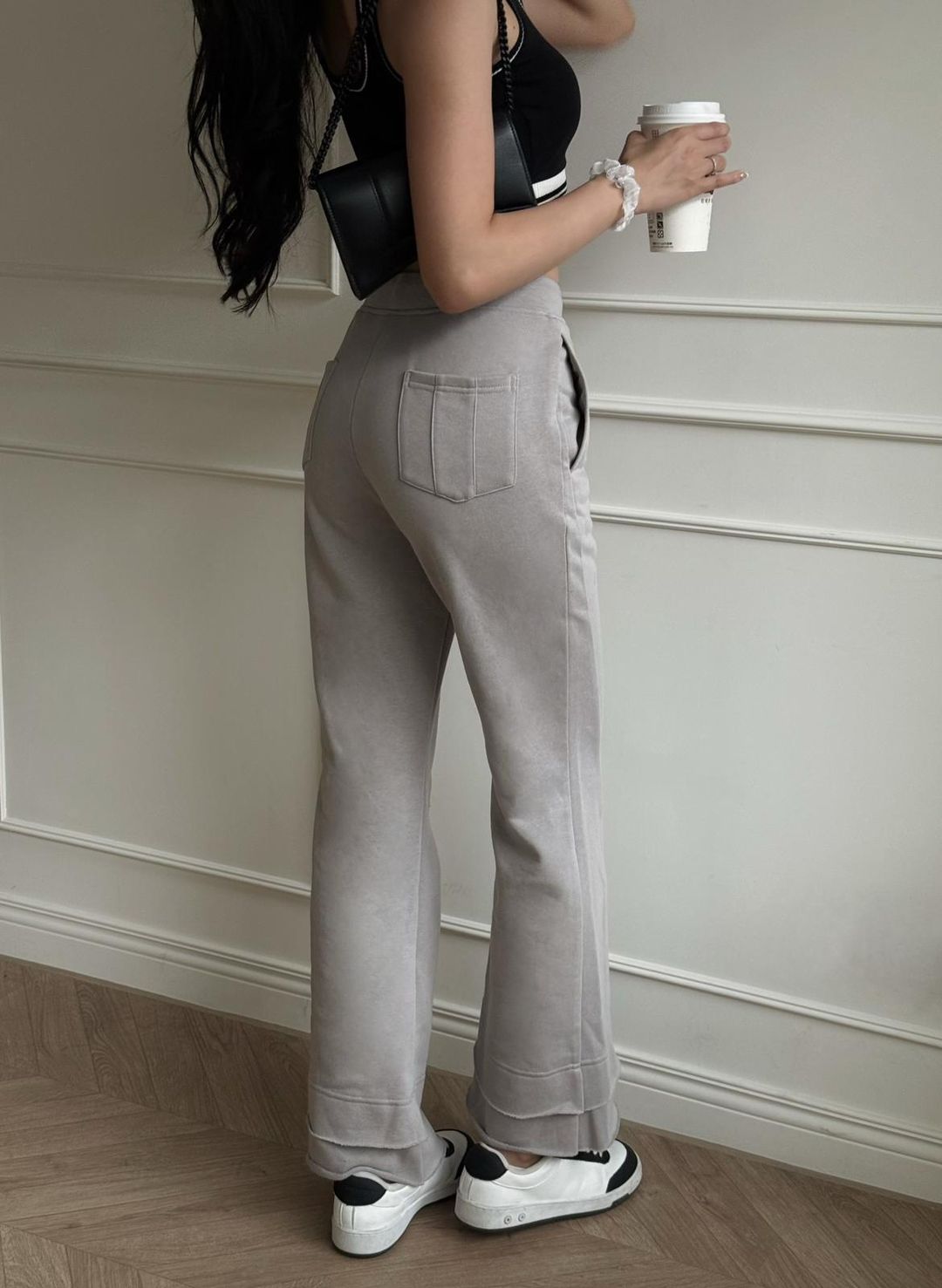 SHANICE FLARE SWEATPANTS (GREY)