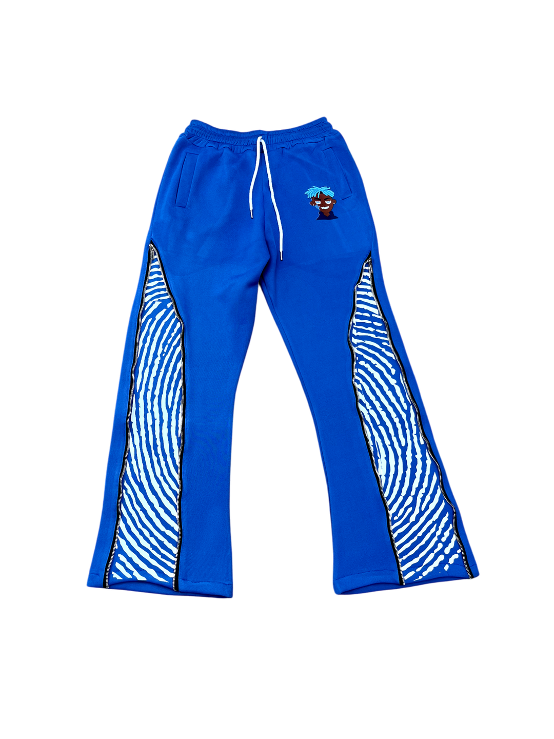 Secret Identity (fingerprint flare pants)
