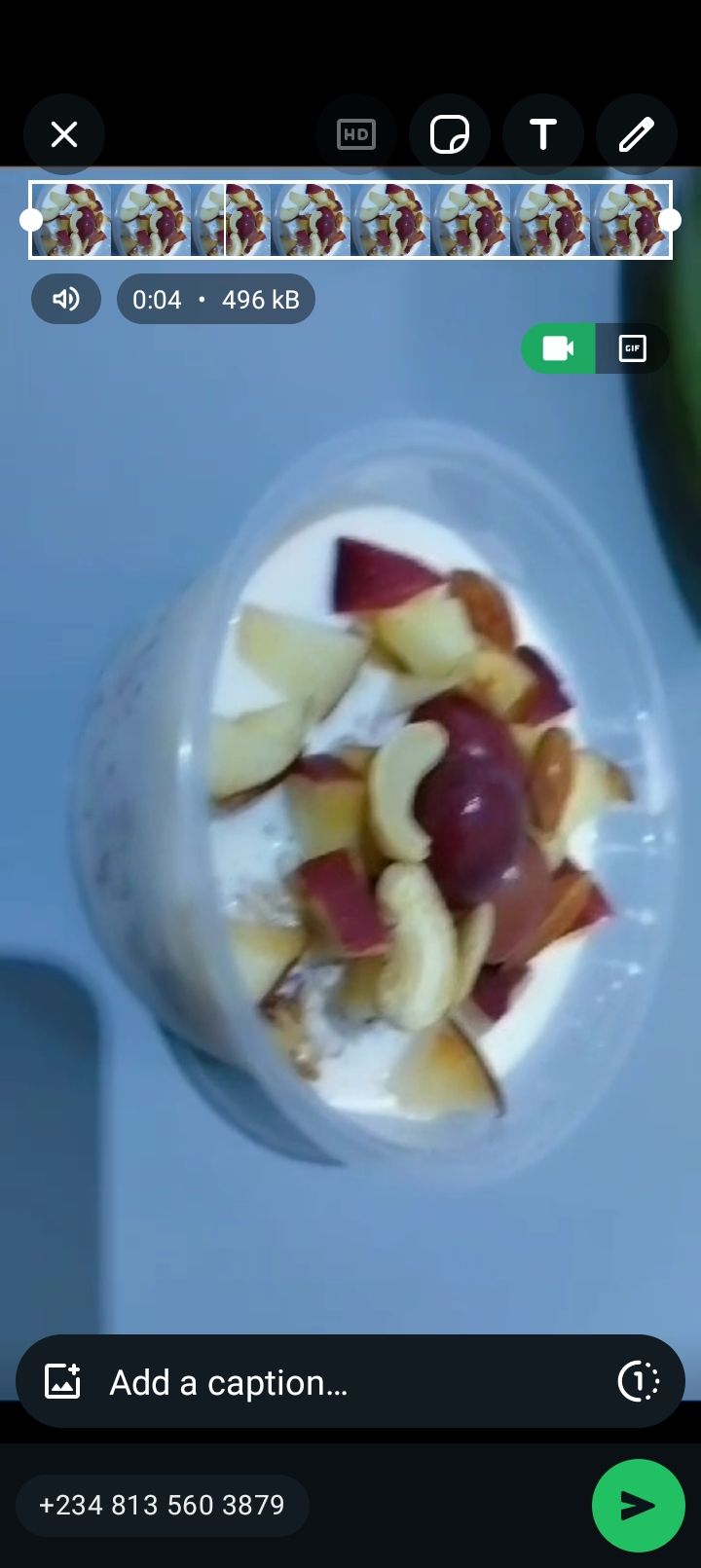 Crunchy parfait small cup 