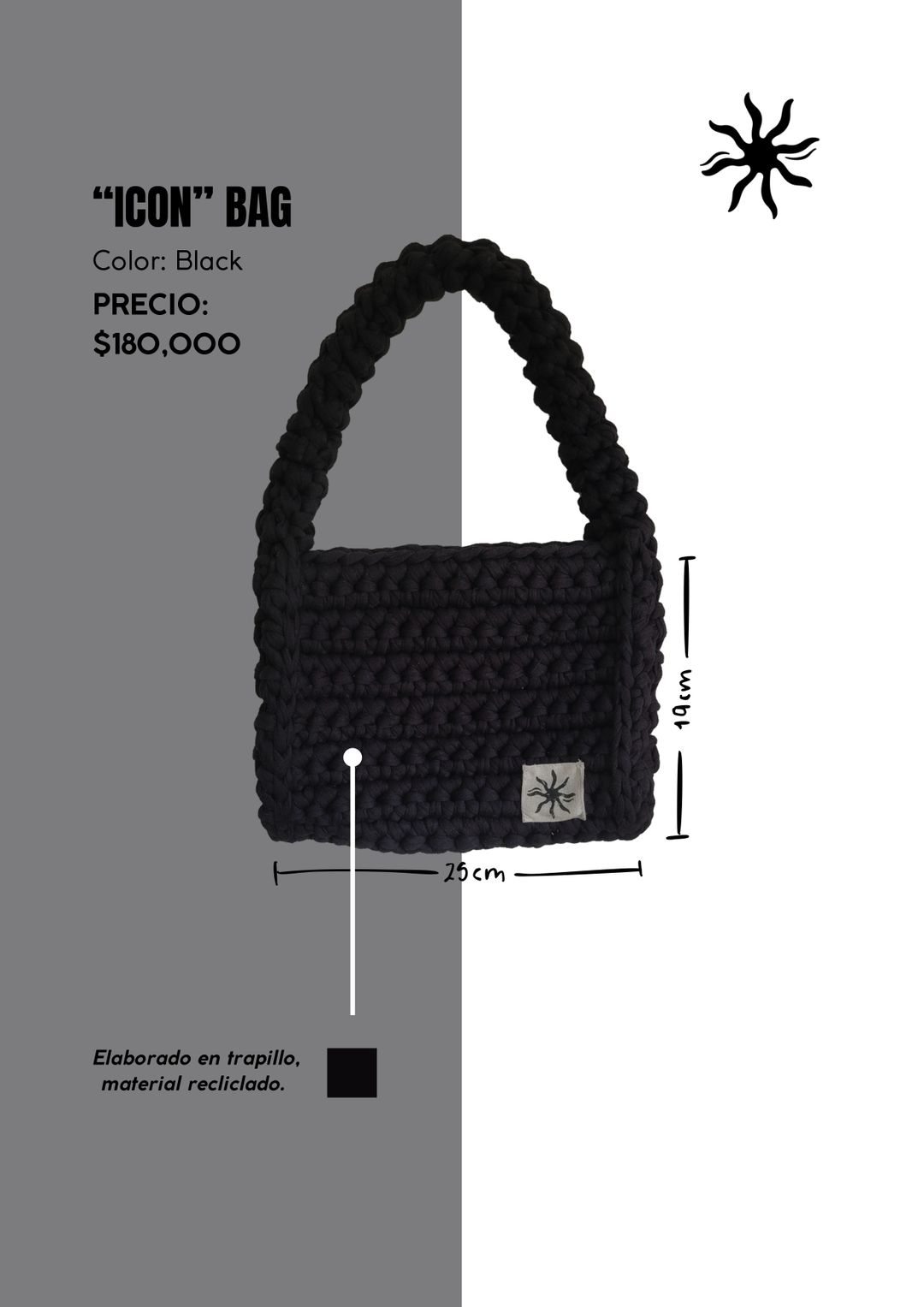 "Icon" Bag Black