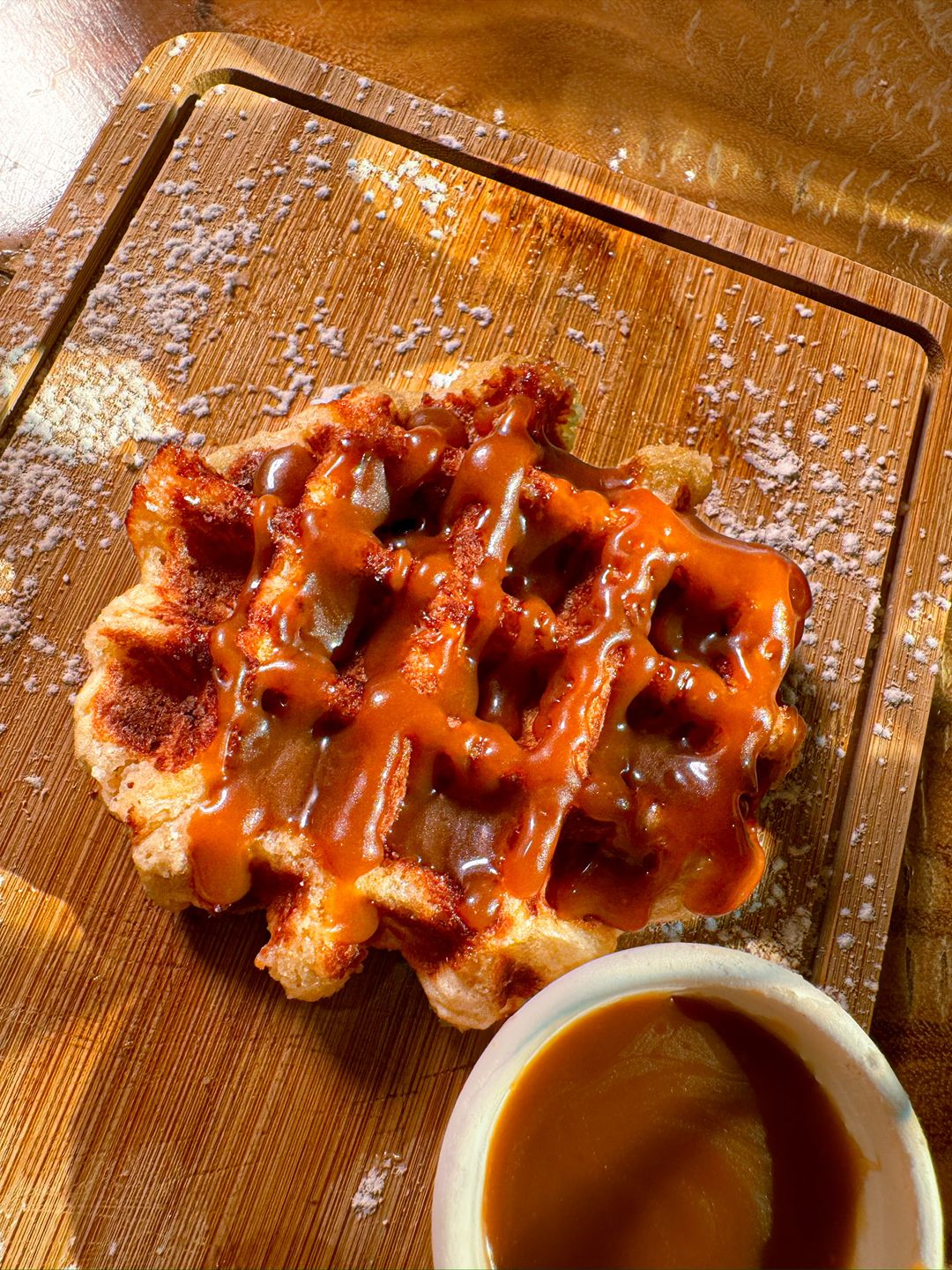 Gaufre liégeoise caramel beurre salé