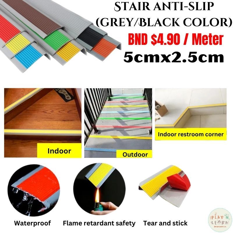 RUBBER STAIR GRIP (per Meter) INSTOCK