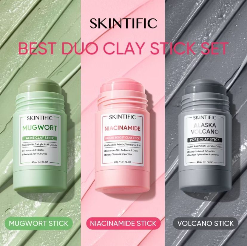 SKINTIFIC CLAY STICKS 3 PIECES