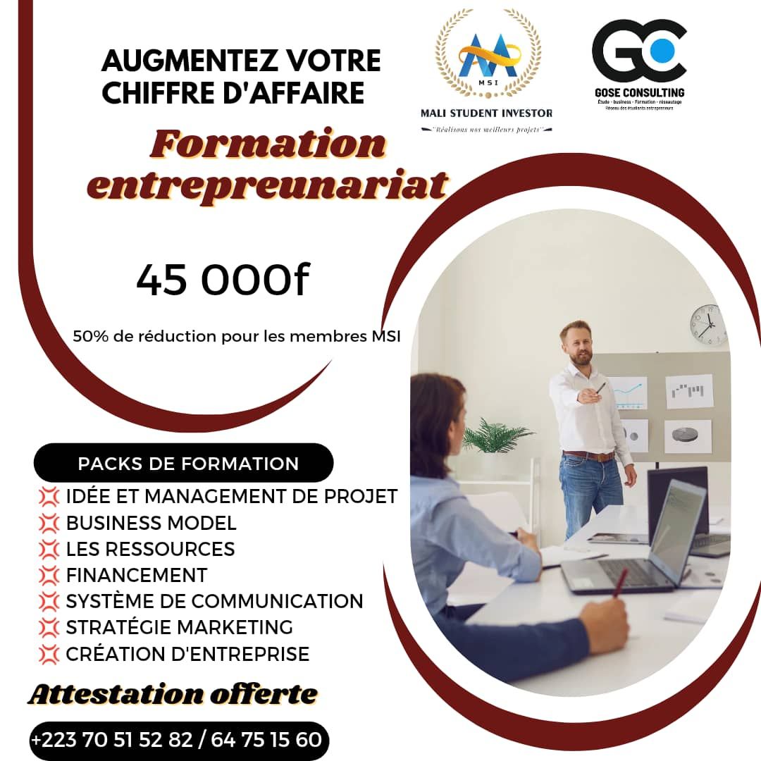 Formation en entrepreneuriat