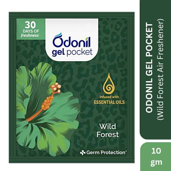 Odonil Gel Pocket - Wild Forest Air Freshener, 10gm