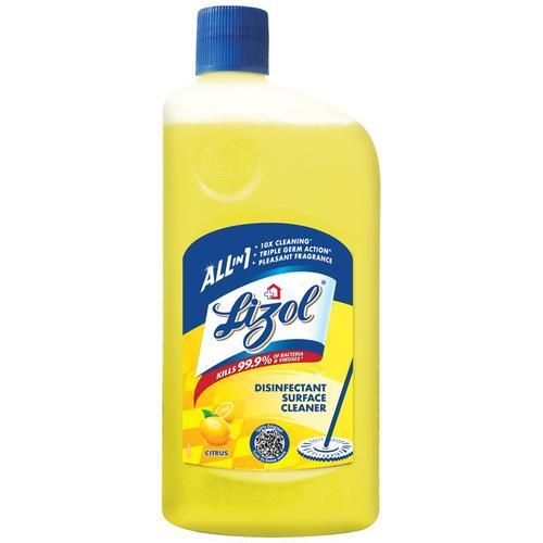 Lizol Disinfectant Surface & Floor Cleaner Liquid - Citrus, 975ml