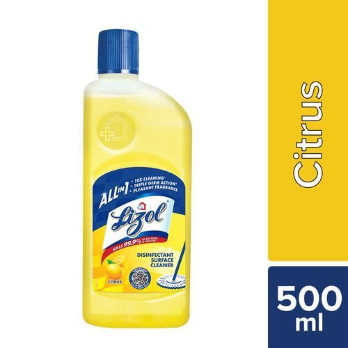 Lizol Disinfectant Surface & Floor Cleaner Liquid - Citrus, 500 ml