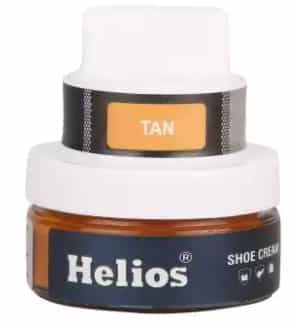 Helios Shoe Cream For Leather With Applicator (Tan) - 60 gm