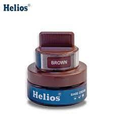 Helios Shoe Cream For Leather With Applicator (Brown) - 60 gm