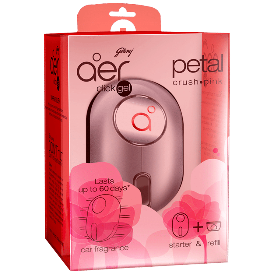 Godrej Aer Click Gel Petal Crush Pink (Device + Refill 10G)