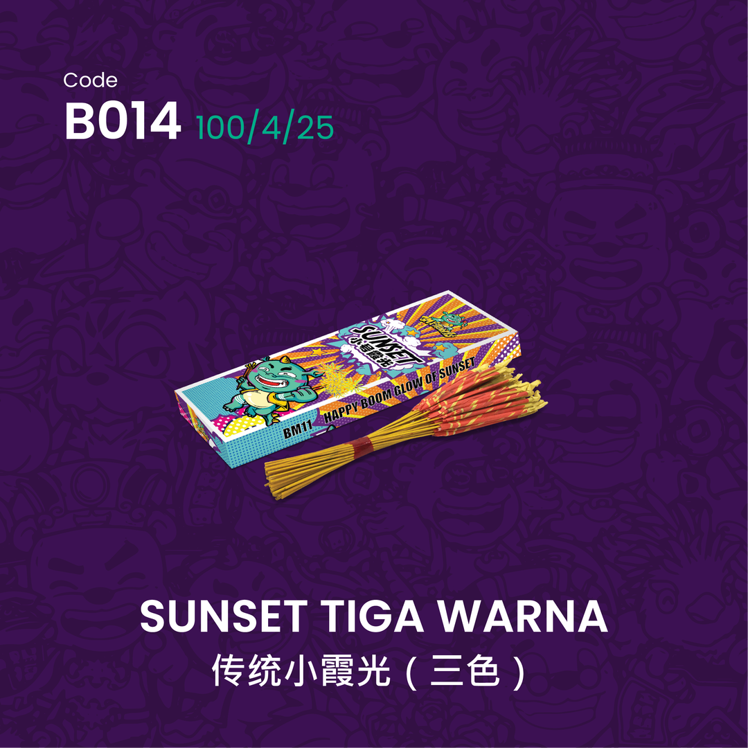 B014 | SUNSET KAYU TIGA WARNA 传统小霞光（三色）