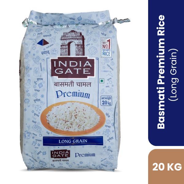 India Gate Premium Basmati Rice, 20Kg