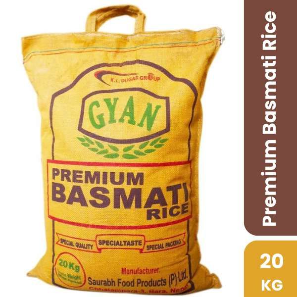 Gyan Premium Basmati Rice, 20kg