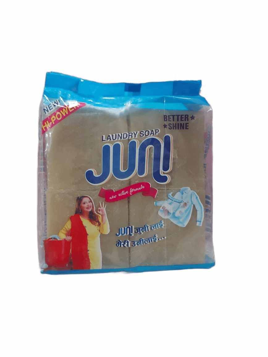 Juni Water Color Laundry Soap, 200gm × 4pcs