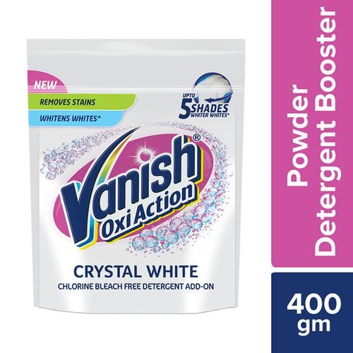 Vanish Oxi Action Crystal White Fabric WhitenerPowder, 400 gm