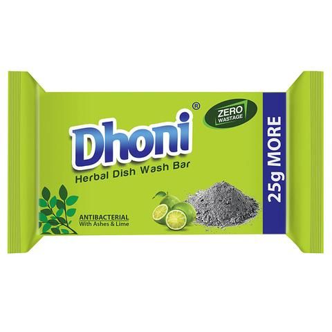 Dhoni Herbal Dishwash Bar, 75gm (Pack of 6)