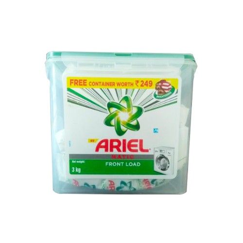 Ariel Matic Front Load Detergent Powder, 3kg ( Free Cannister)