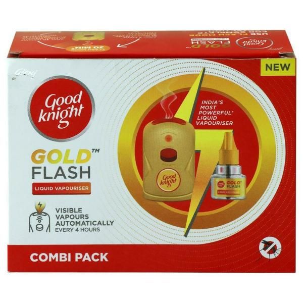 Good Knight Gold Flash - Mosquito Repellent Combo Pack (Machine + Refills)