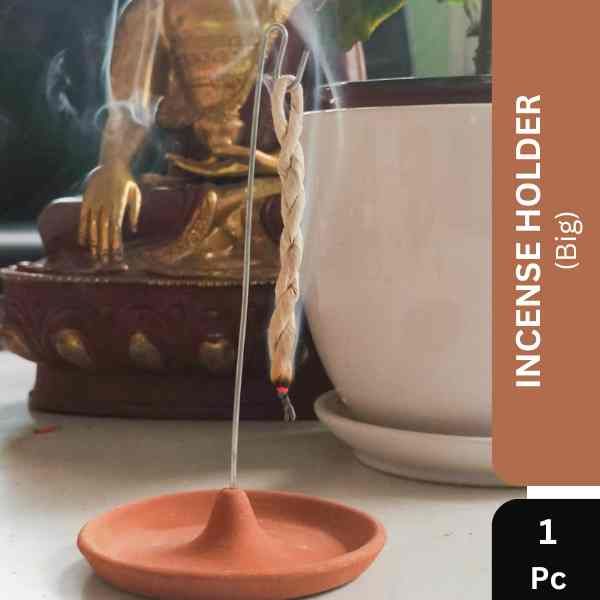 Phool Prasad Earthen Essence Rope Pod Incense Holder (Big)