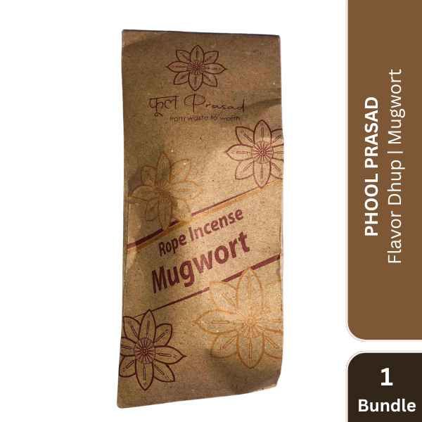 Phool Prasad Flavor Dhup | Mugwort, 1 Bundle