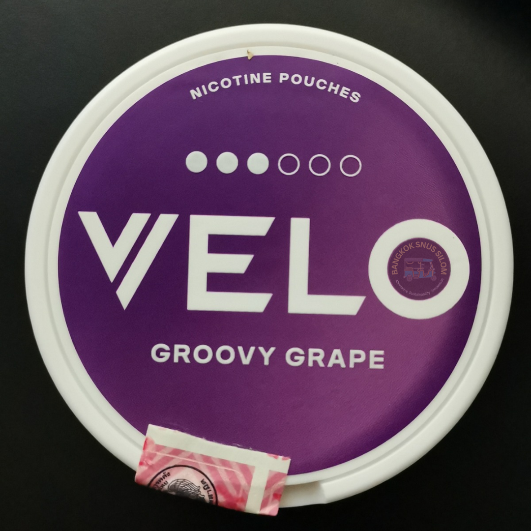 VELO GROOVY GRAPE (ROYAL PURPLE ) ( Nicotine: 12mg/g 20 Pouches )