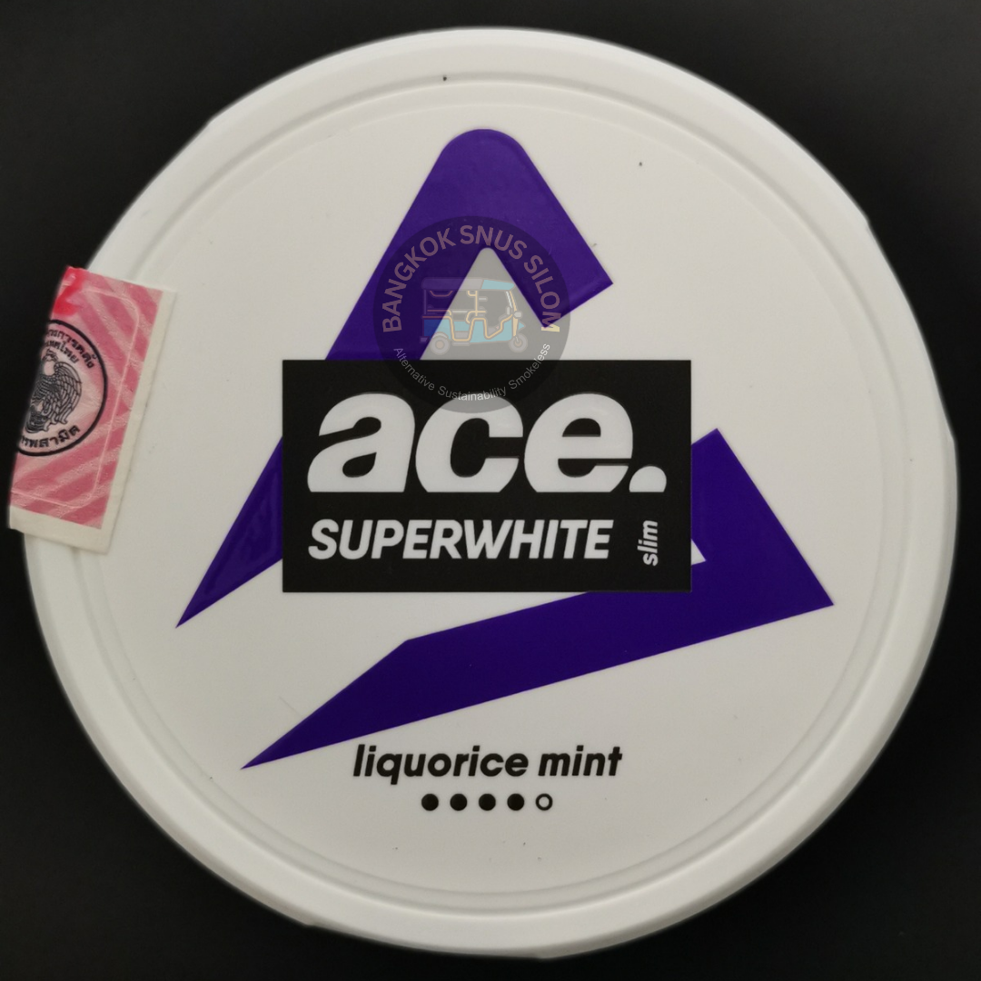 ACE LIQUORICE MINT ( Nicotine 6mg/g. 20 Pouches. )