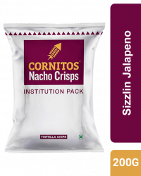 Cornitos Nacho Crisps Institution Pack Sizzlin Jalapeno 200G