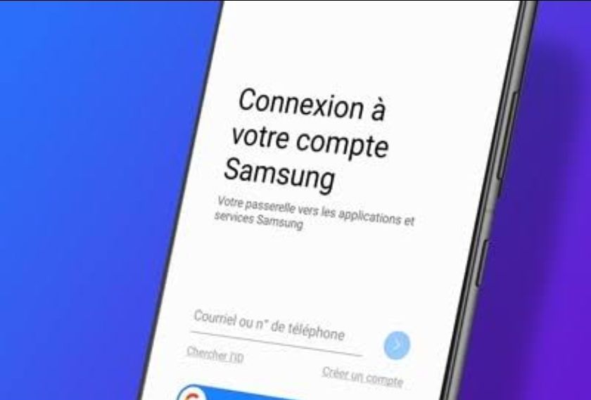 Création du compte Samsung sécurisé 