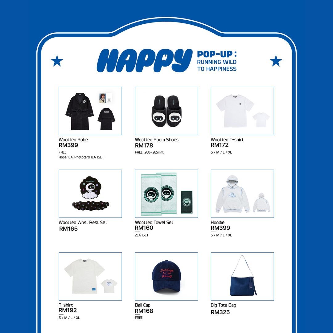 BTS Jin Happy Pop Up Merch 