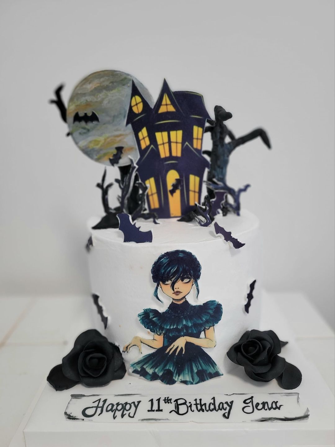 Wednesday Adams Cake