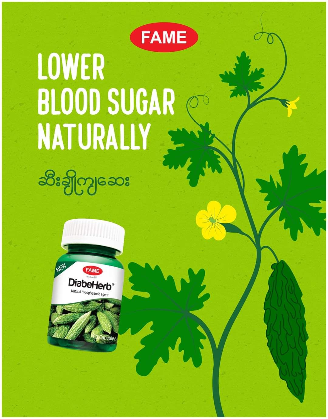 Fame_DiabeHerb (ဆီးချိုကျဆေး)