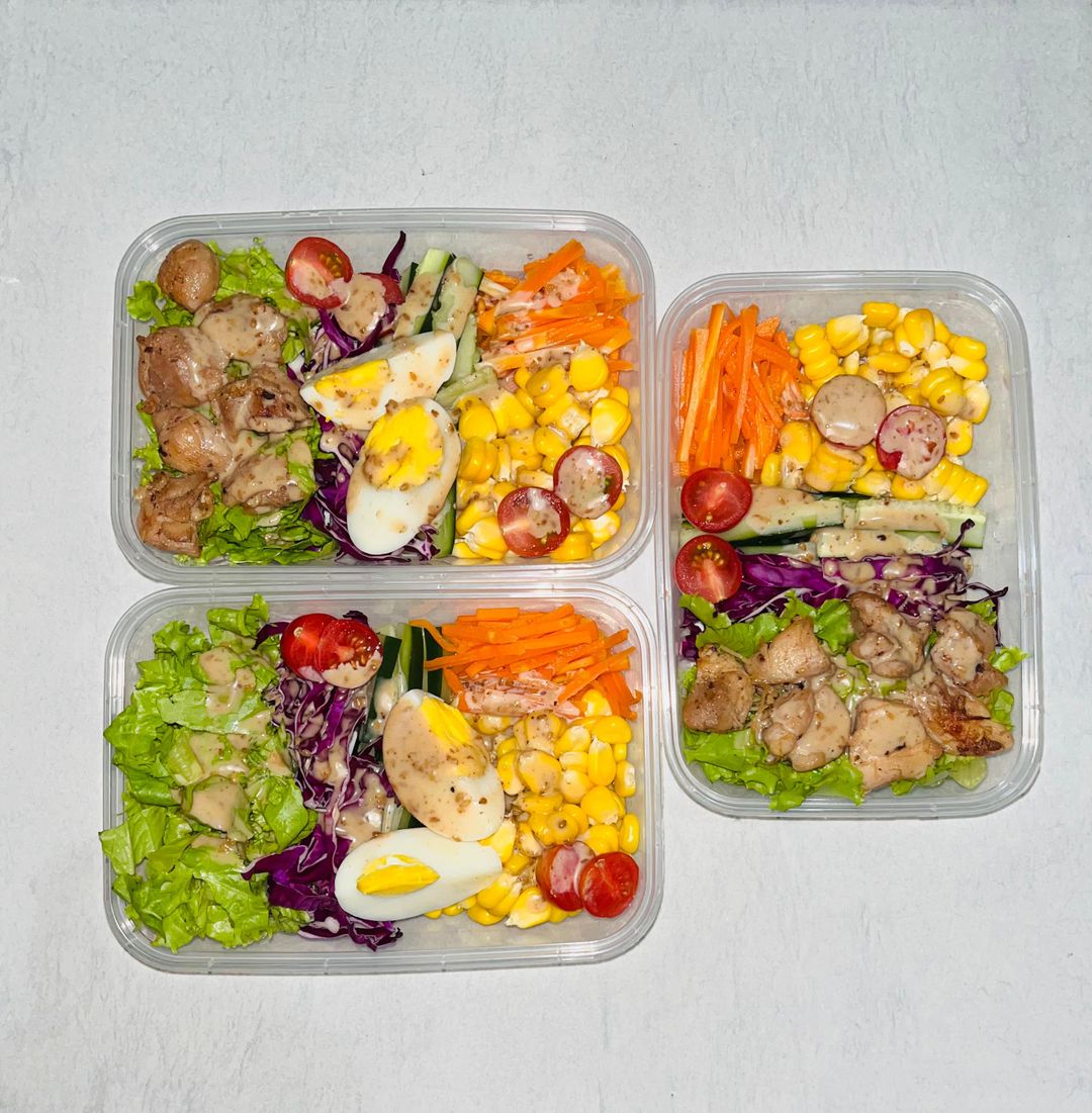 Salad Sayur Egg & Chicken 