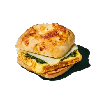 Egg, Pesto & Mozzarella Sandwich