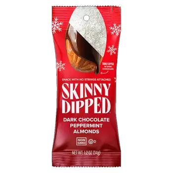 Snacks & Sweets, Skinny Dipped Dark Chocolate Peppermint Almonds