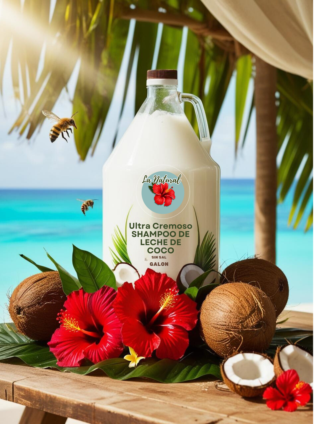 Leche de Coco Cremoso SHAMPOO SIN SAL galon