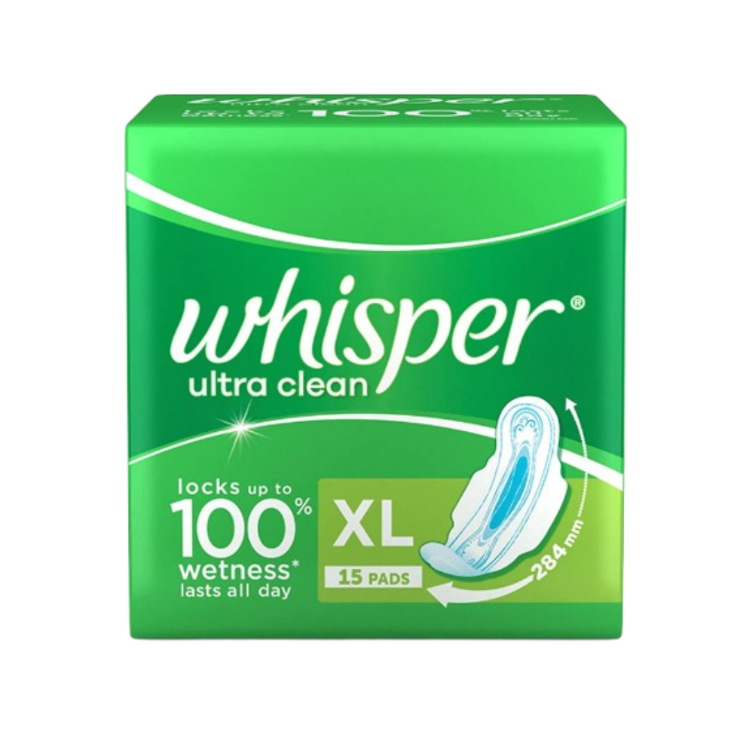 Whisper Ultra Clean XL 15 Pads 