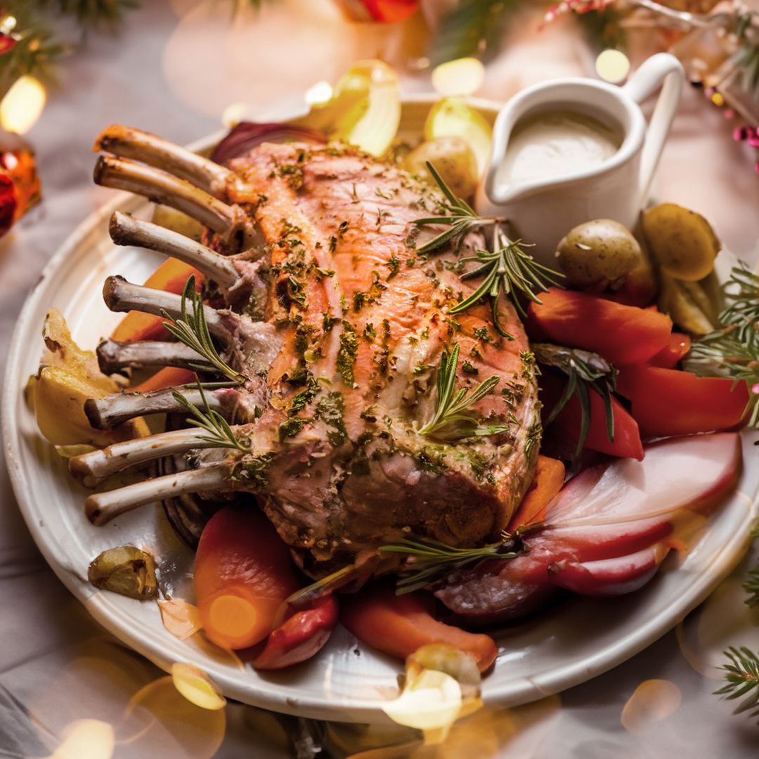 Tasmanian Lamb Rack Roast, 900g-1kg (Cooked)