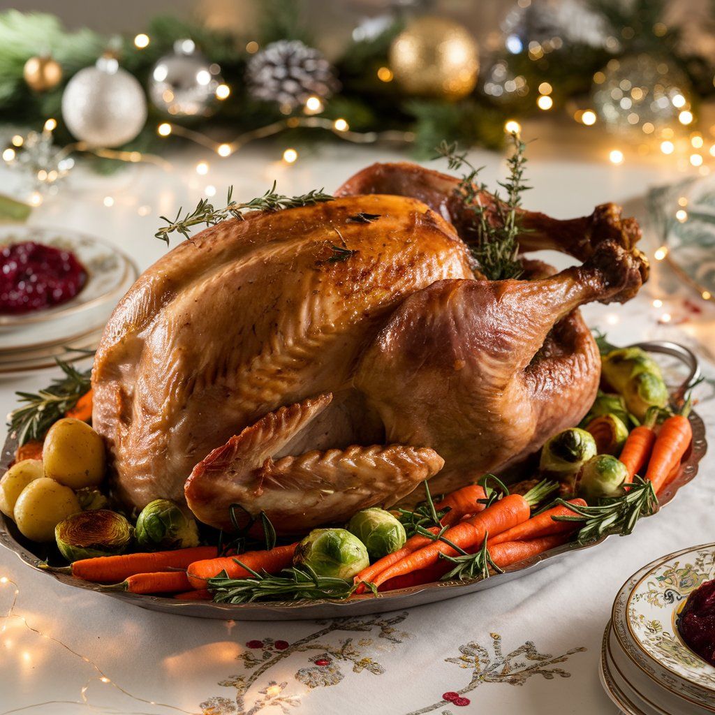 Roast Turkey with Stuffing (Cooked & Flash Frozen), 3.5-4.5kg 