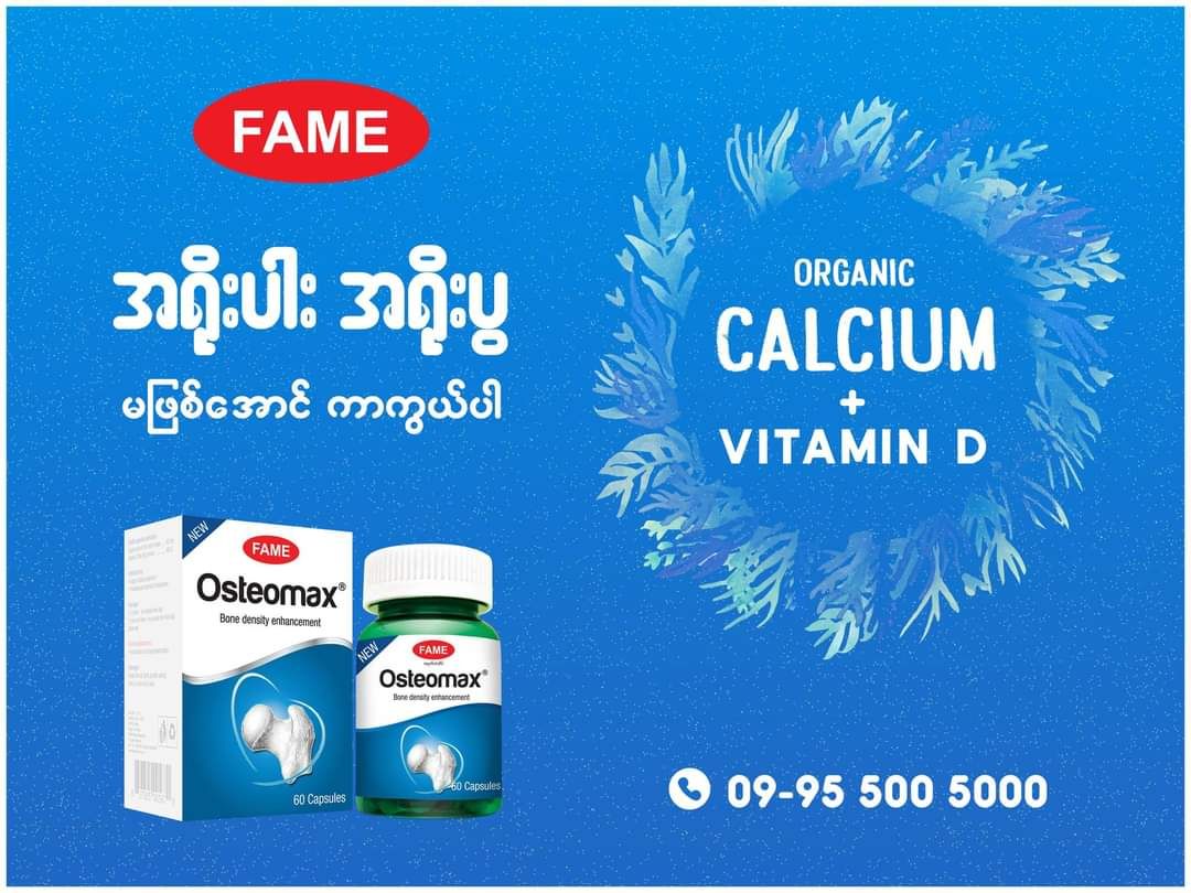 Fame_Osteomax (အရိုးသန်မာဆေး) 