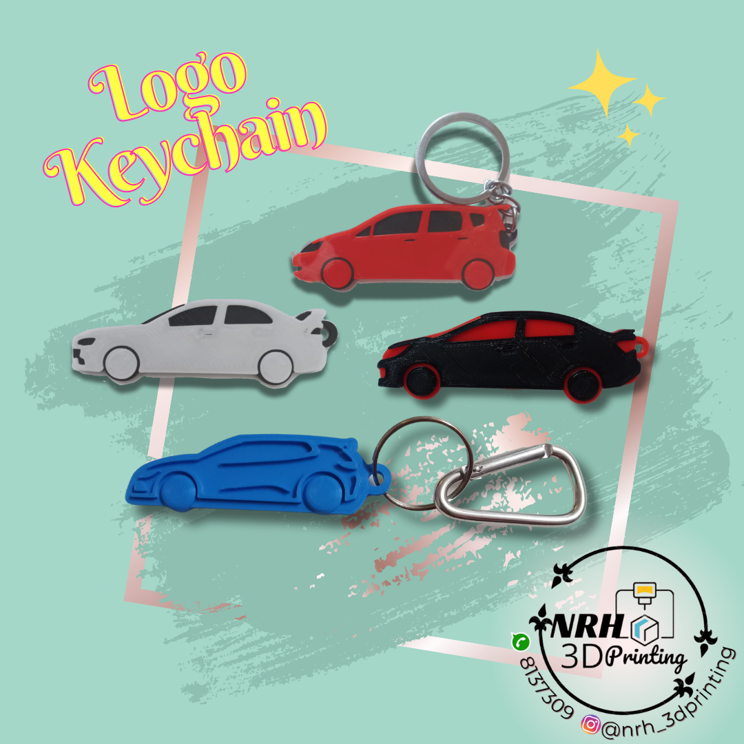 Car Model Keychain (side view)