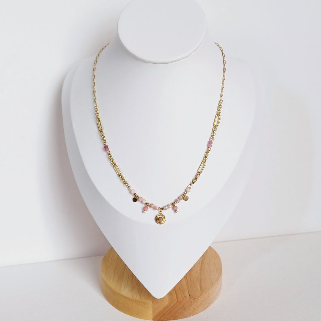 Pink Bohemian Necklace 