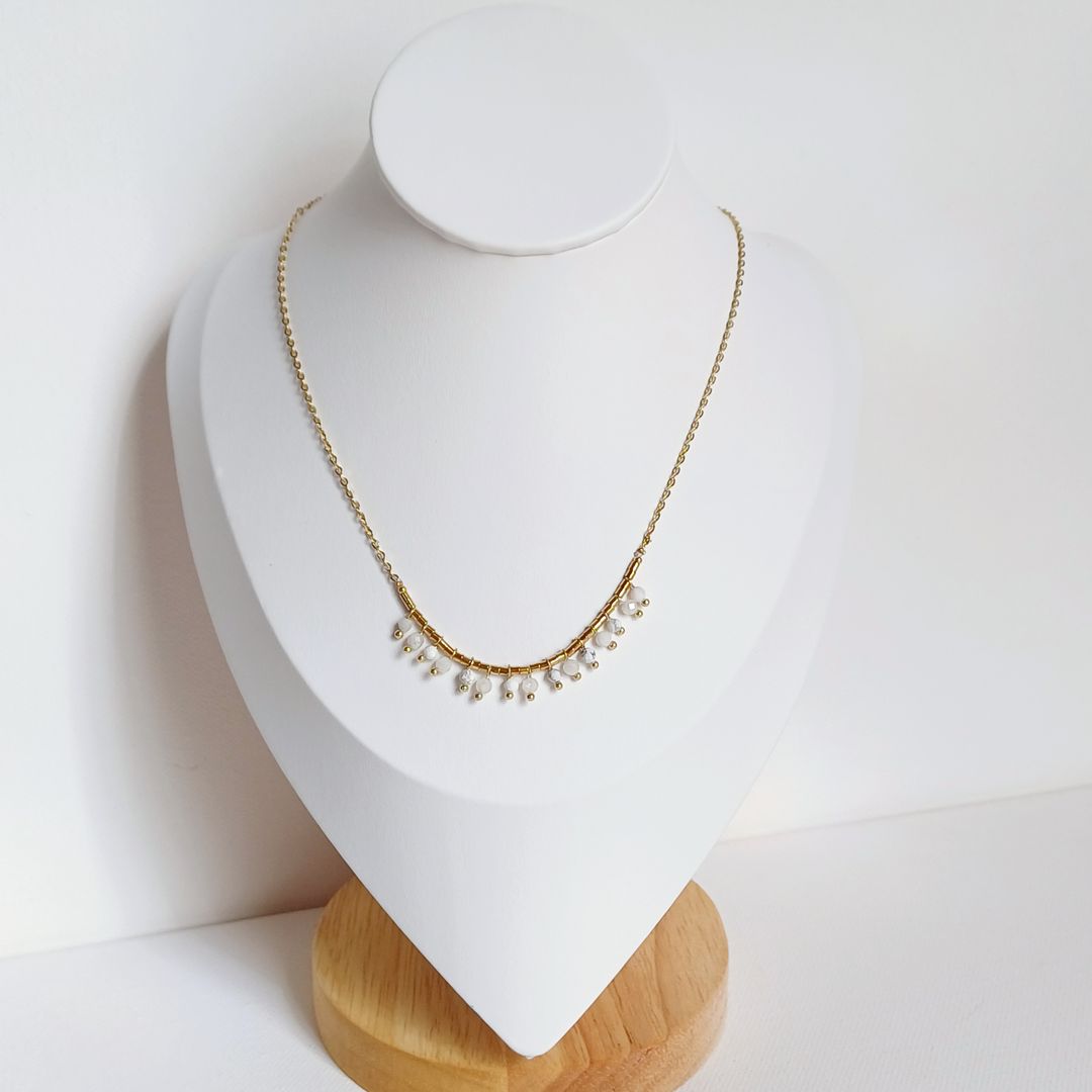 White Bohemian Necklace 